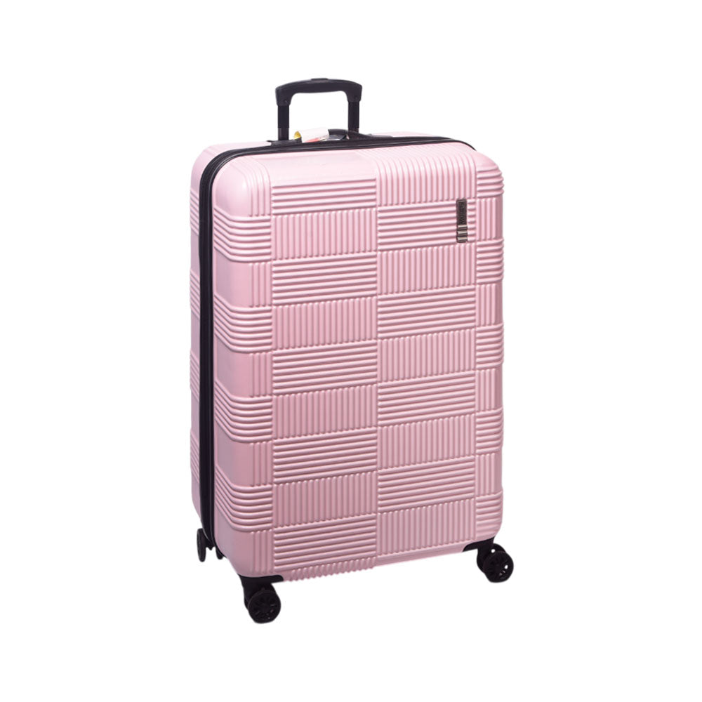 AMERICAN TOURISTER CHECKRED TROLLEY CASE 28INCH PINK Default Title - MamasJan Luggage