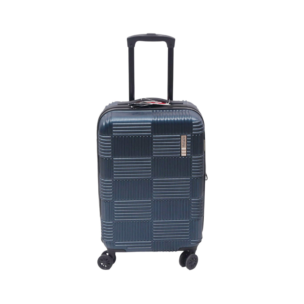 AMERICAN TOURISTER CHECKRED TROLLEY CASE 20INCH DEEP TEAL Default Title - MamasJan Luggage