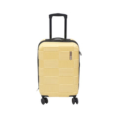 AMERICAN TOURISTER CHECKRED TROLLEY CASE 20INCH YELLOW Default Title - MamasJan Luggage