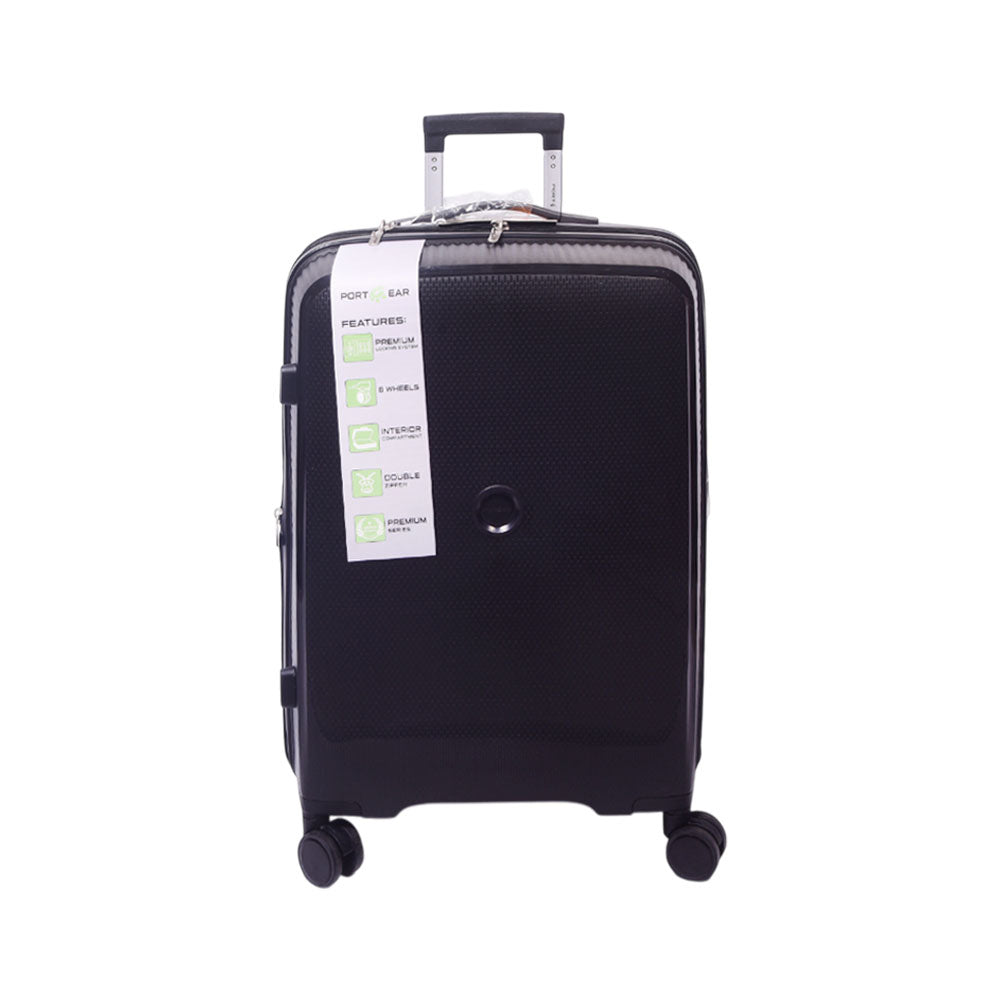 PORT GEAR TROLLEY CASE 24INCH BLACK BELMONTE 4 Default Title - MamasJan Luggage