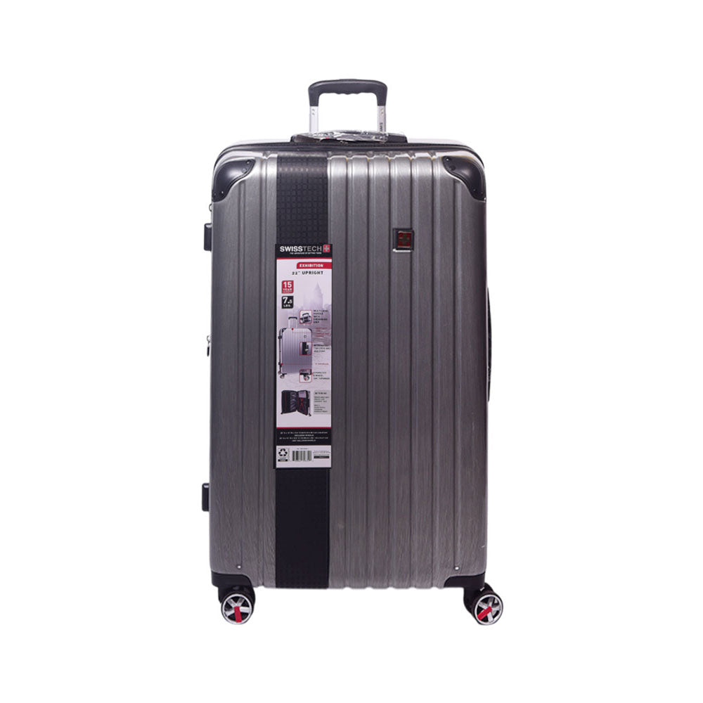 SWISS TECH TROLLEY CASE EXHIBITION SILVER 20 INCH Default Title - MamasJan Luggage