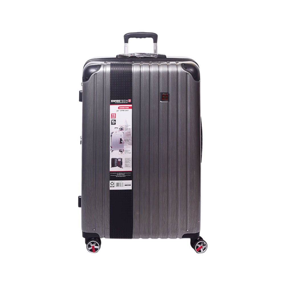 SWISS TECH TROLLEY CASE EXHIBITION SILVER 28 INCH Default Title - MamasJan Luggage