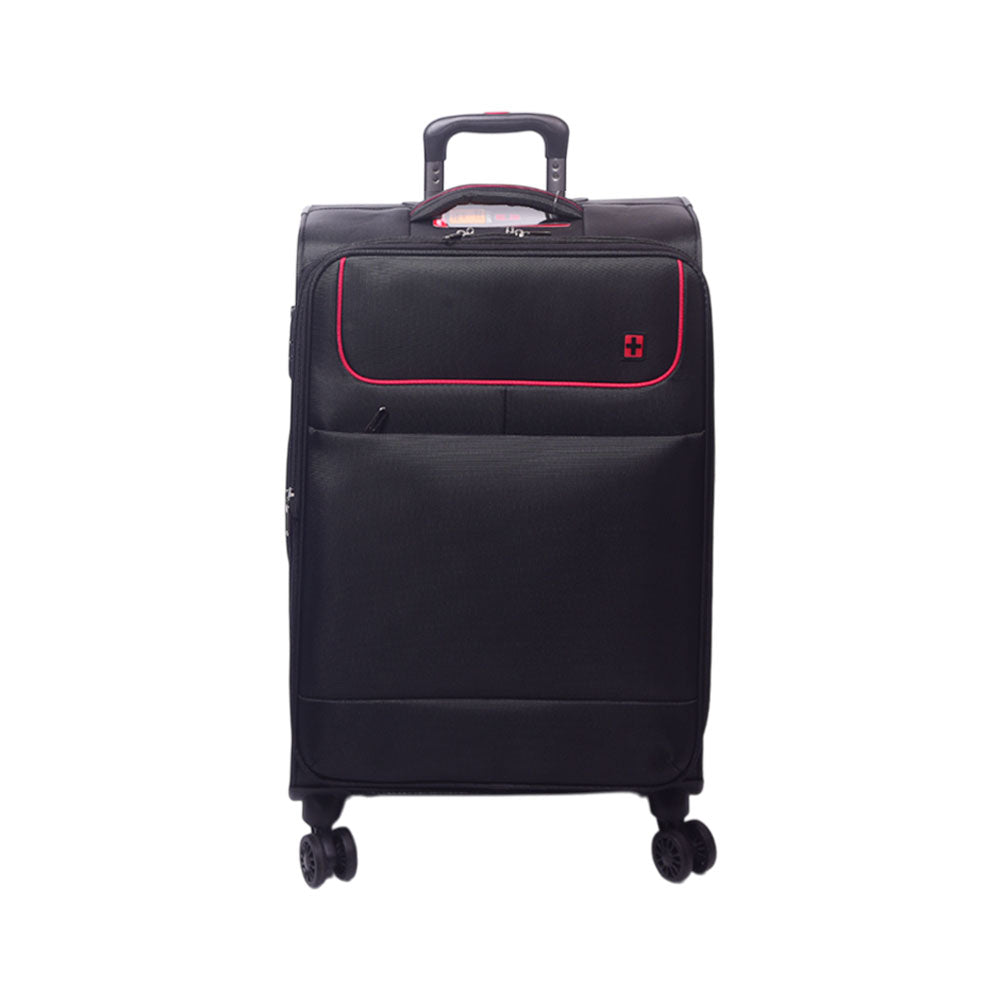 SWISS GAMA TROLLEY CASE BLACK 24 INCH Default Title - MamasJan Luggage