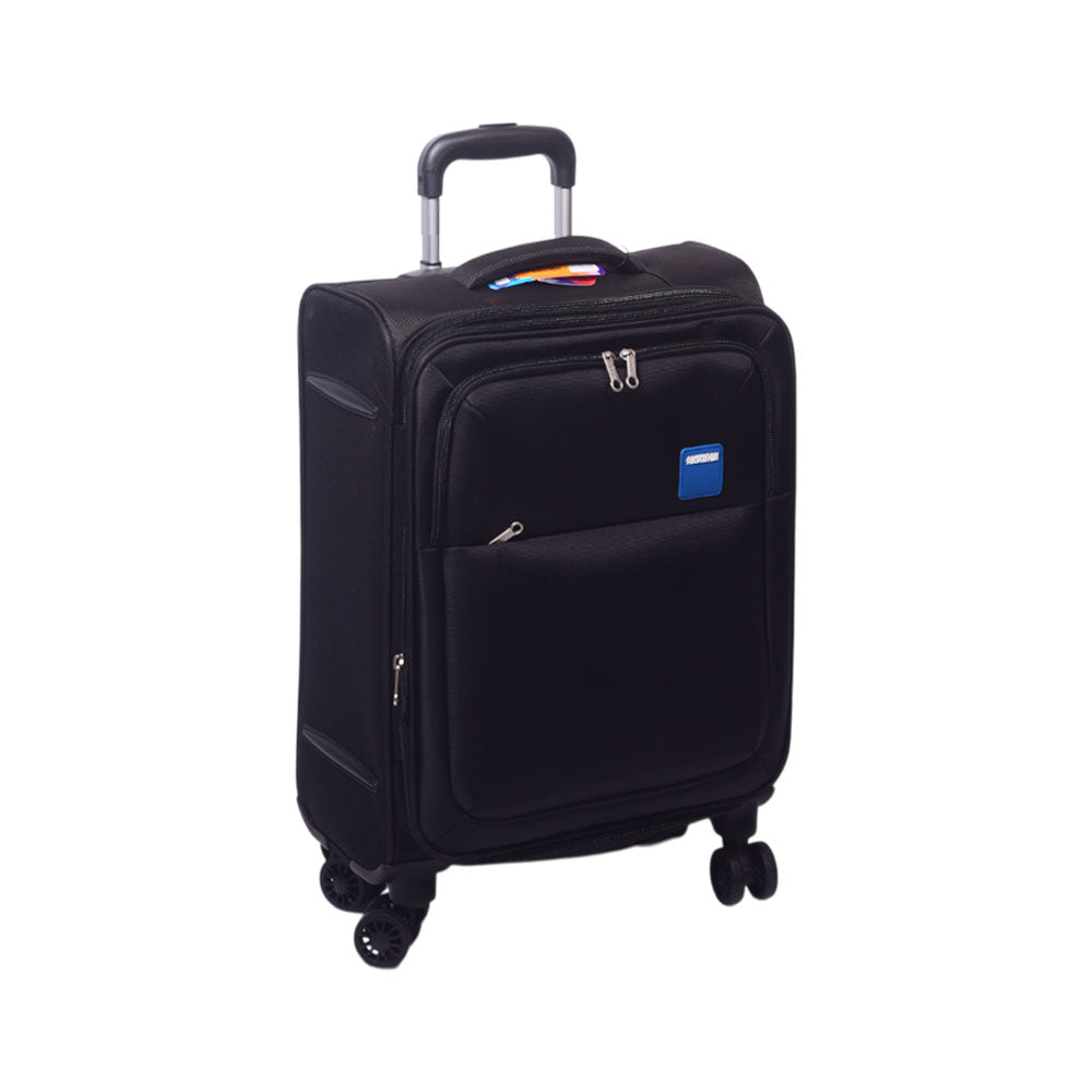 AMERICAN TOURISTER TROLLEY CASE SEVILLE BLACK 20 INCH Default Title - MamasJan Luggage