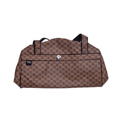 DUFFLE LEATHER SOFT BAG SMALL BROWN 6646 Default Title - MamasJan Luggage