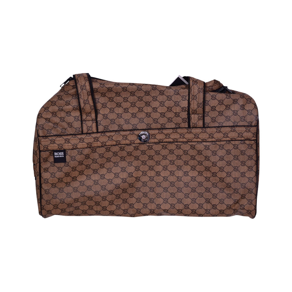 DUFFLE LEATHER SOFT BAG LARGE BROWN 6647 Default Title - MamasJan Luggage