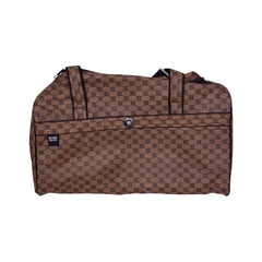 DUFFLE LEATHER SOFT BAG LARGE BROWN 6647 Default Title - MamasJan Luggage