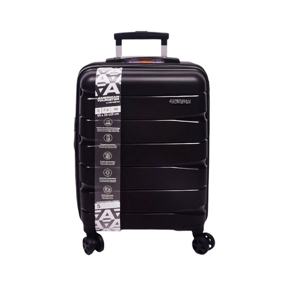AMERICAN TOURISTER TROLLEY CASE ASPEN BLACK 20INCH Default Title - MamasJan Luggage