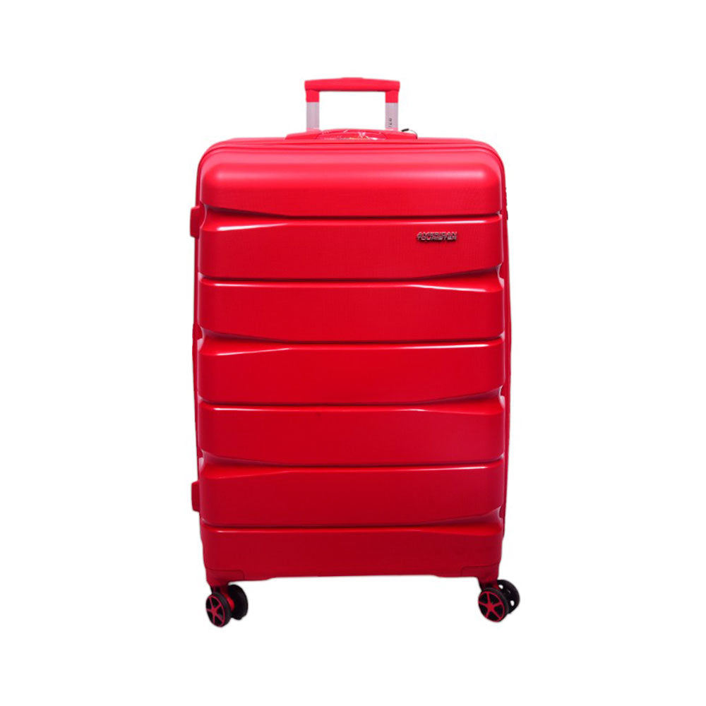 AMERICAN TOURISTER TROLLEY CASE ASPEN RED 28INCH Default Title - MamasJan Luggage