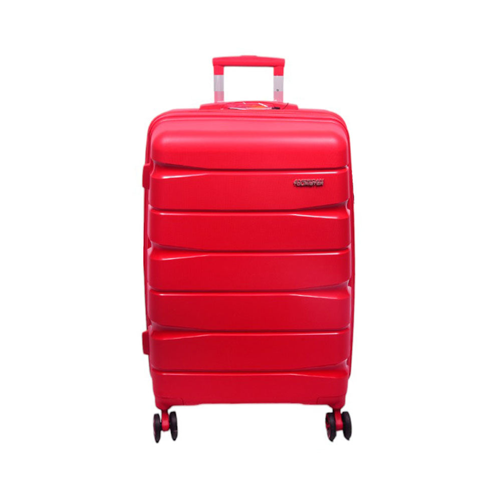AMERICAN TOURISTER TROLLEY CASE ASPEN RED 24INCH Default Title - MamasJan Luggage