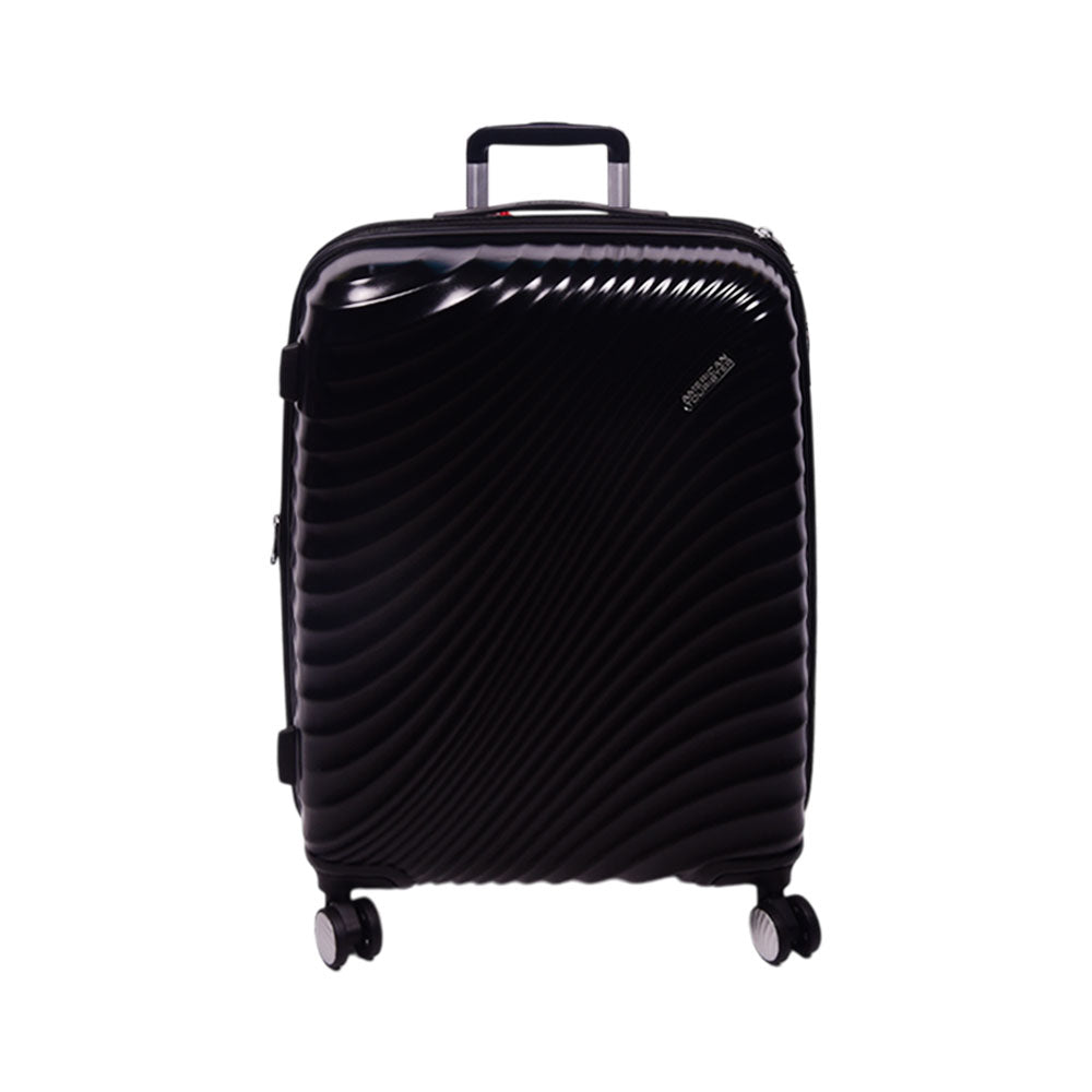 AMERICAN TOURISTER TROLLEY CASE JETGLAM PLUS BLACK 24INCH Default Title - MamasJan Luggage