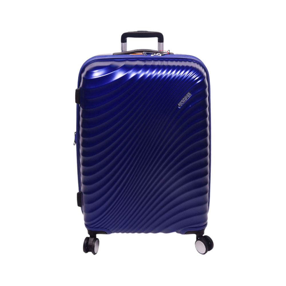 AMERICAN TOURISTER TROLLEY CASE JETGLAM PLUS NAVY 24INCH Default Title - MamasJan Luggage