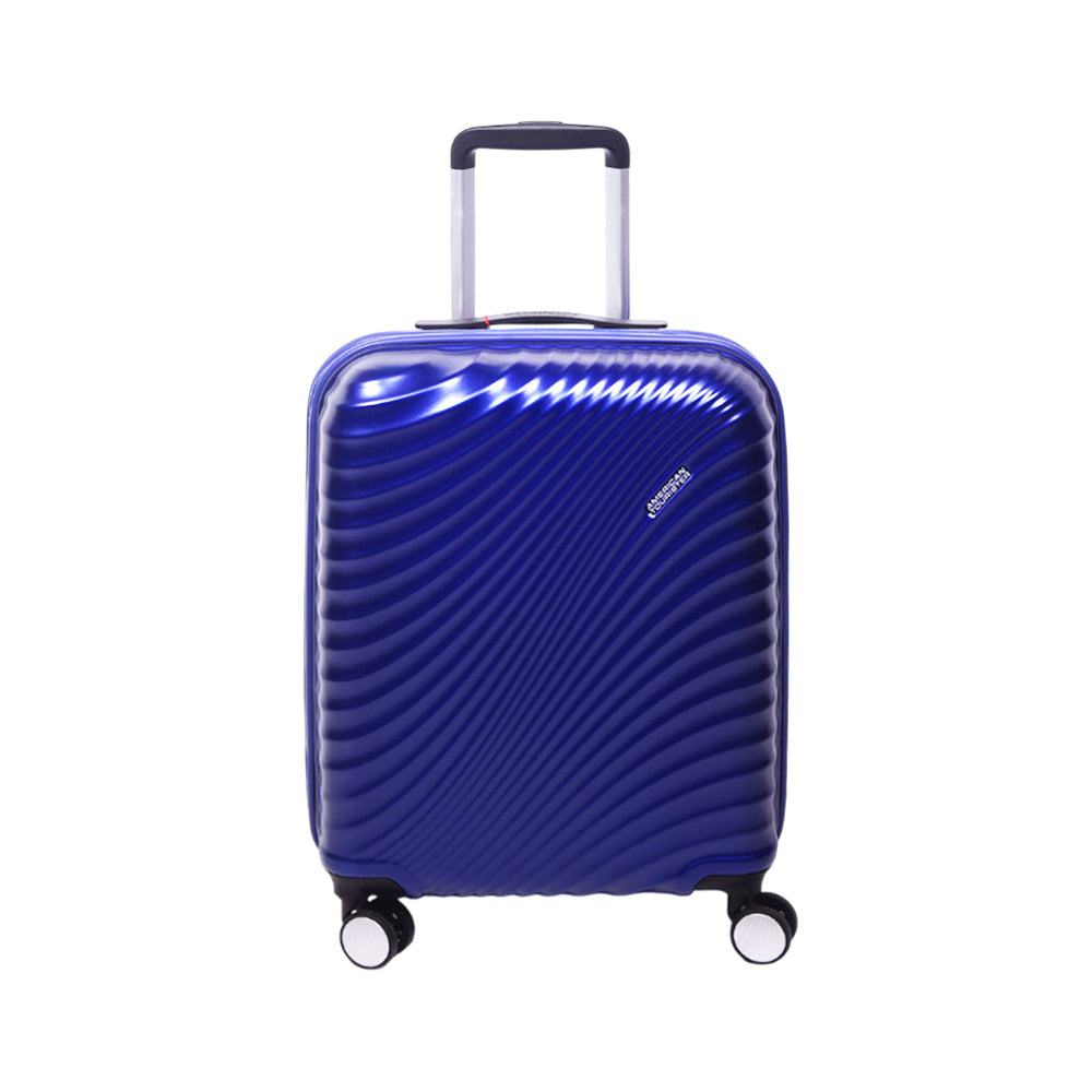 AMERICAN TOURISTER TROLLEY CASE JETGLAM PLUS NAVY 20INCH Default Title - MamasJan Luggage