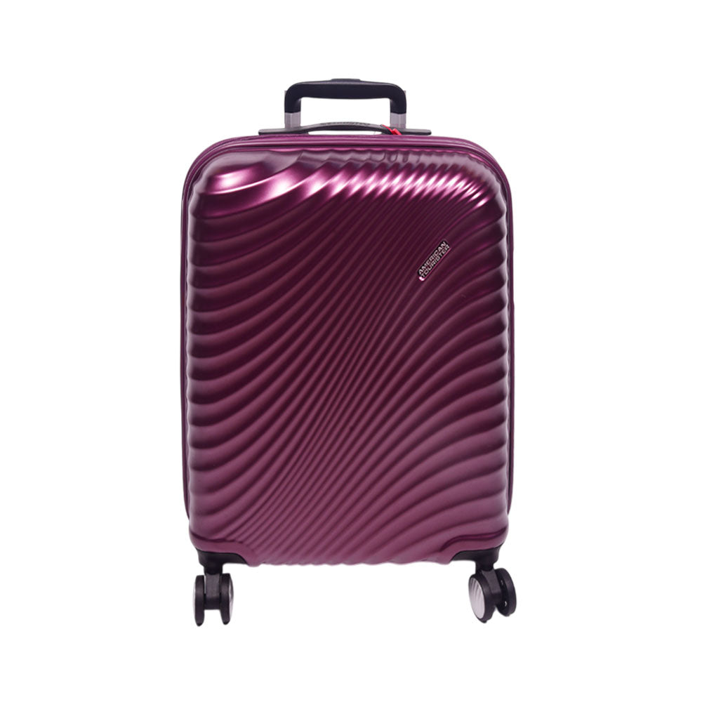 AMERICAN TOURISTER TROLLEY CASE JETGLAM PLUS RED WINE 20INCH Default Title - MamasJan Luggage