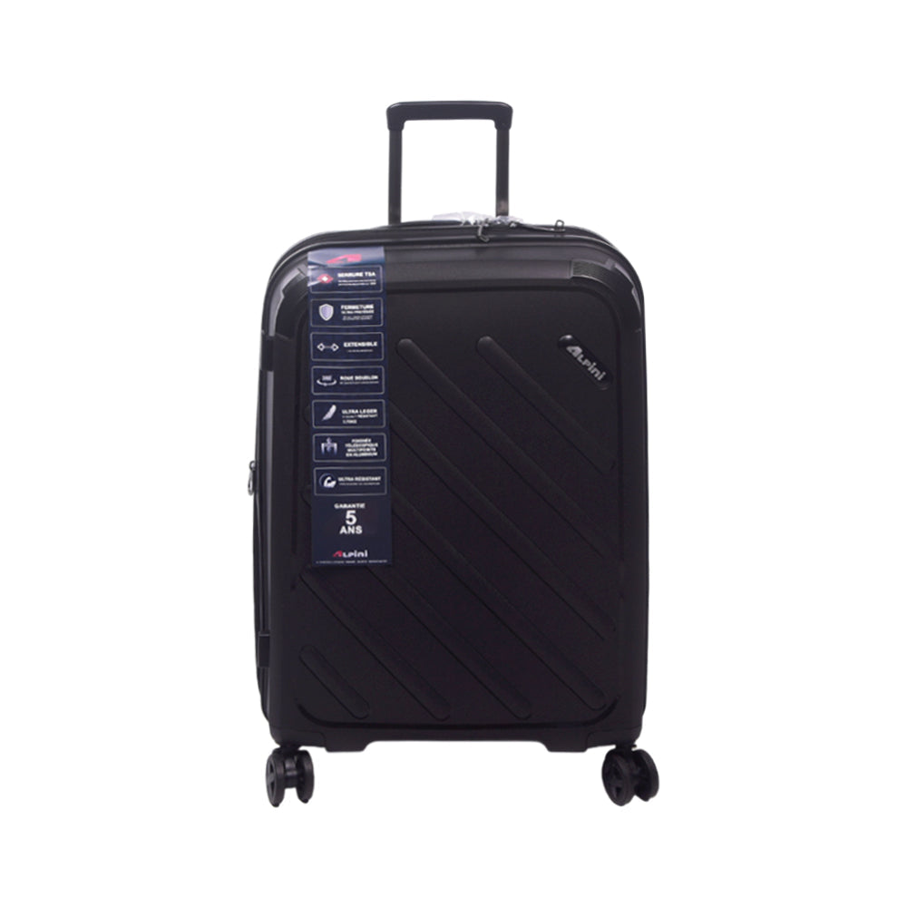 ALPINE TROLLEY CASE BLACK 24INCH Default Title - MamasJan Luggage