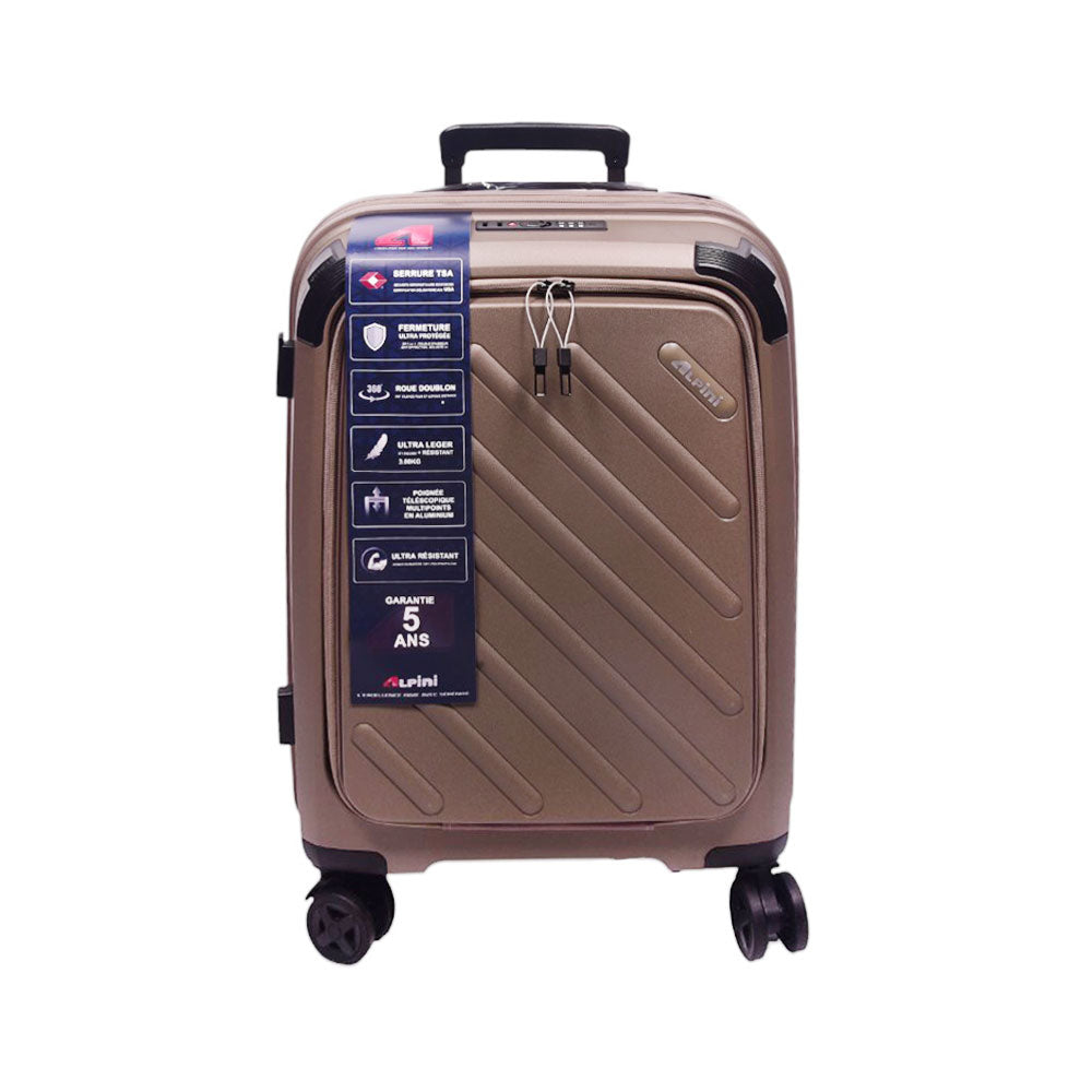 ALPINE TROLLEY CASE CHAMPANGE 20INCH Default Title - MamasJan Luggage
