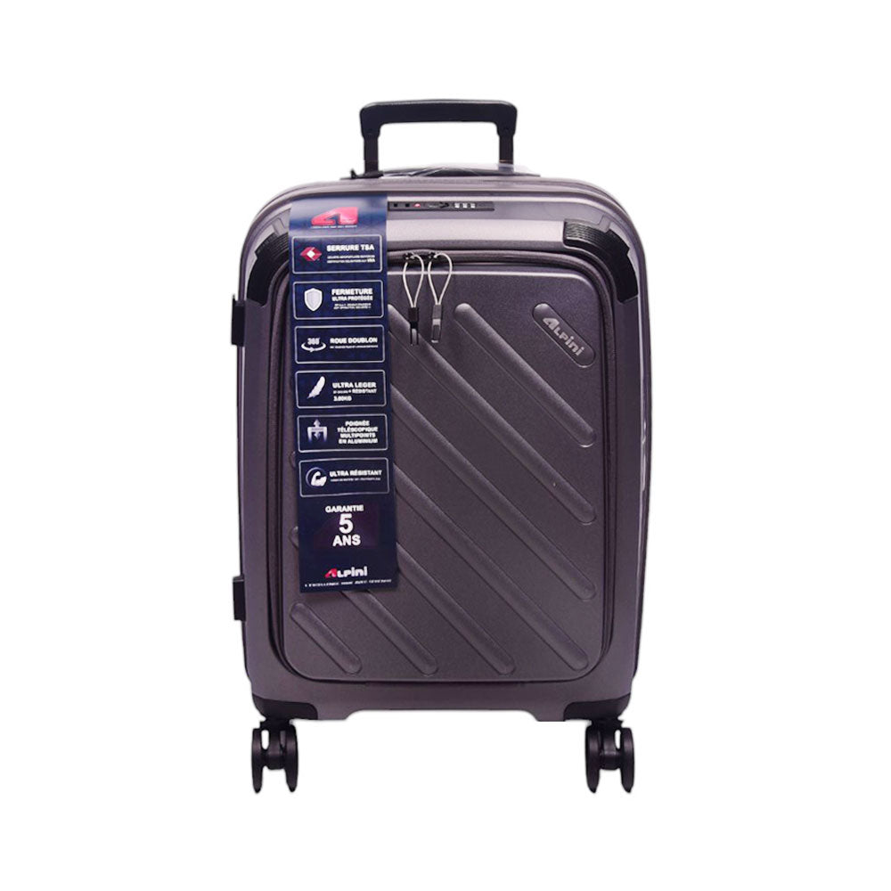 ALPINE TROLLEY CASE GREY 20INCH Default Title - MamasJan Luggage