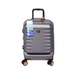 GOBY LONDON TROLLEY CASE TITAN 20INCH SILVER GREY Default Title - MamasJan Luggage