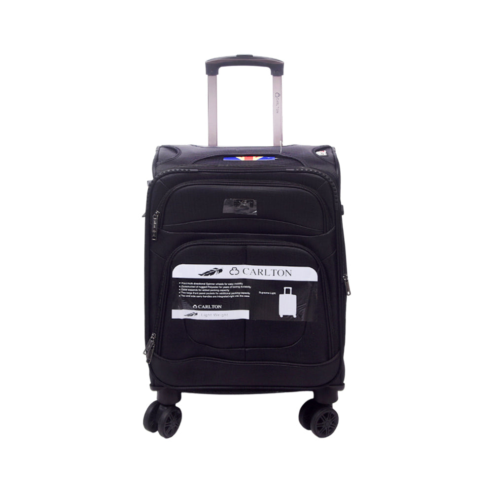 CARLTON TROLLEY CASE 20INCH BLACK Default Title - MamasJan Luggage