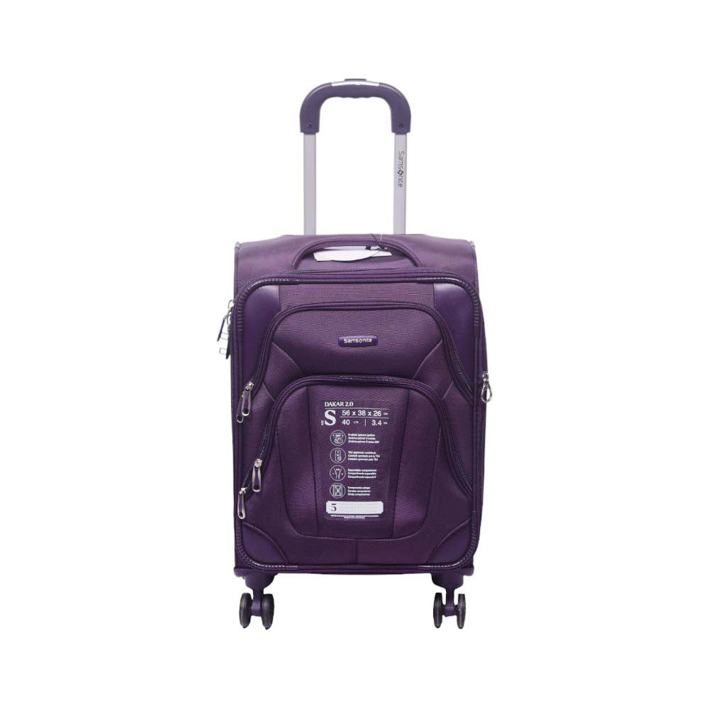 SAMSONITE TROLLEY CASE DAKAR 2.0 20INCH PURPLE Default Title - MamasJan Luggage