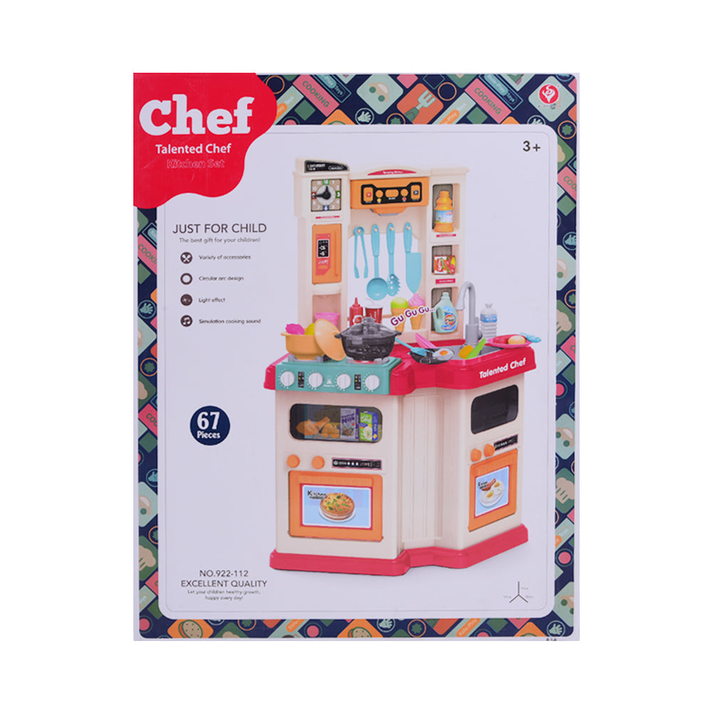 922-113 TALENTED CHEF KITCHEN SET 67PC Default Title - MamasJan Toys