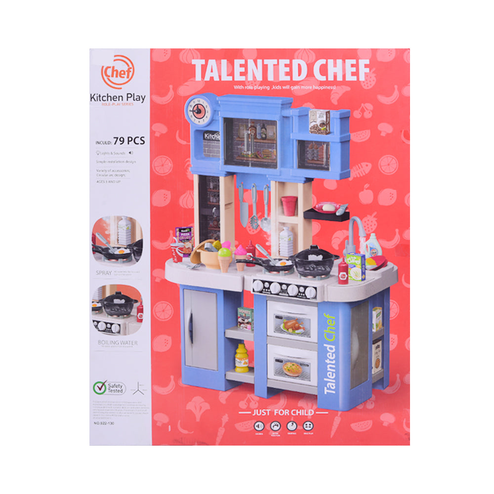 922-129 TALENTED CHEF KITCHEN SET 79PC Default Title - MamasJan Toys