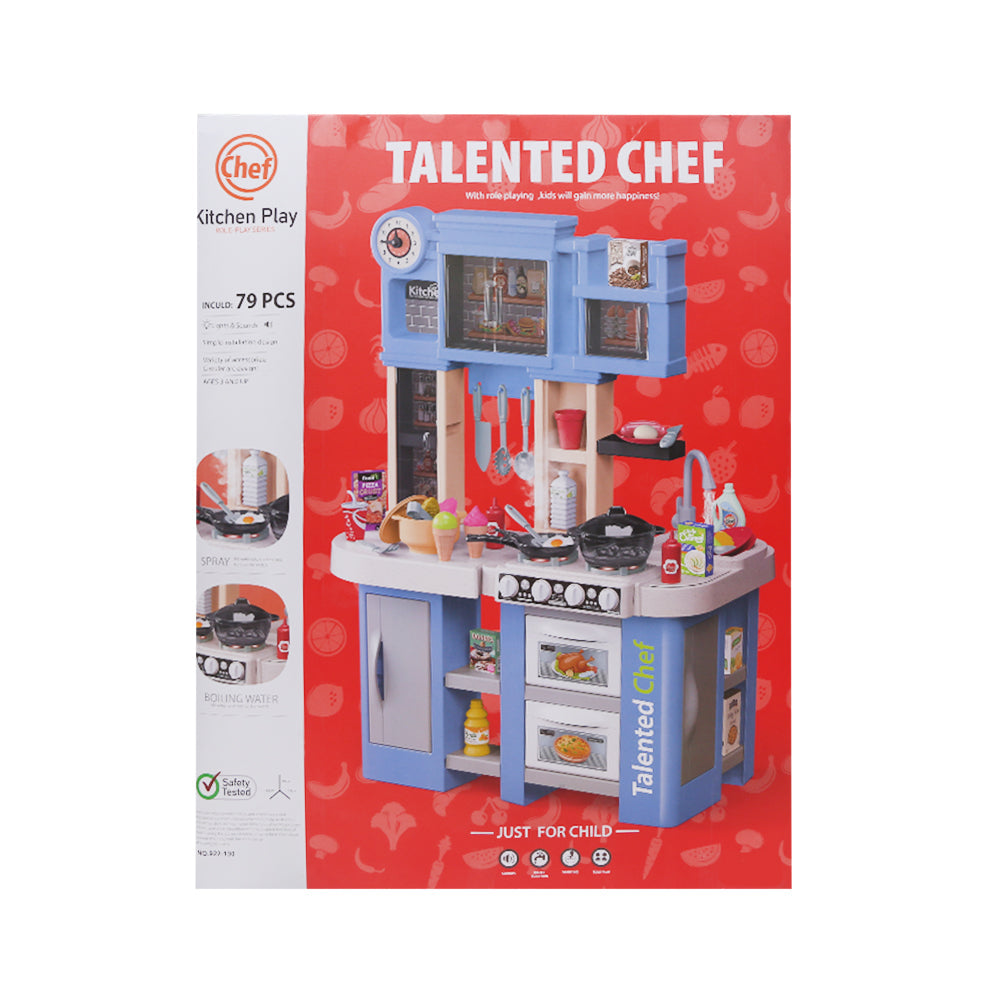 922-130 TALENTED CHEF KITCHEN SET 79PC Default Title - MamasJan Toys