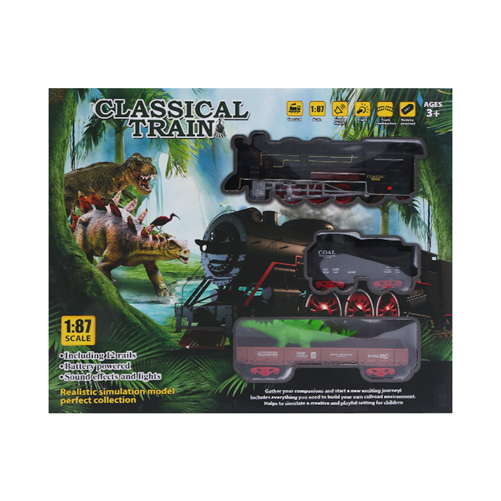 5125B MUSICAL DINOSAUR CLASSICAL TRAIN A.I Default Title - MamasJan Toys