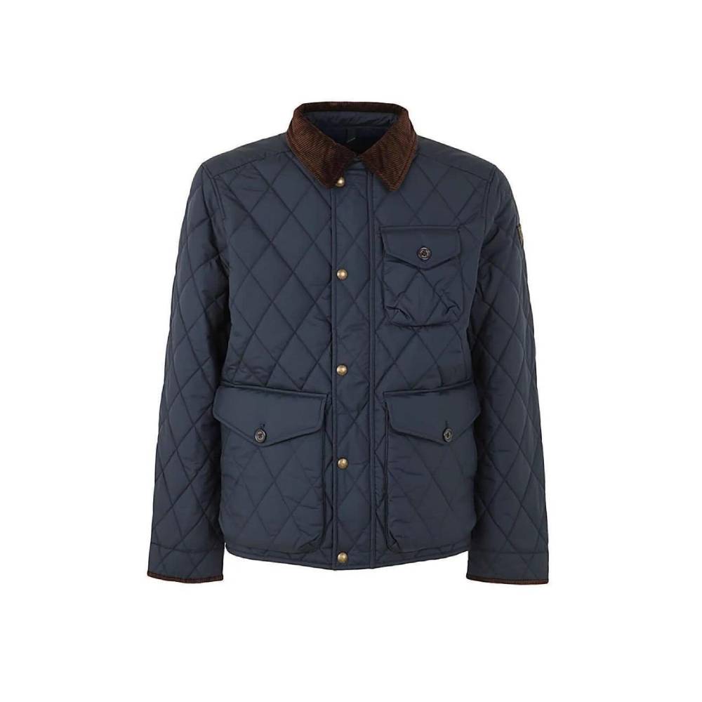 RL MEN L/S DIAMOND PUFFER JACKET 459003 NVY M (IRW) XXL - MamasJan mens wear