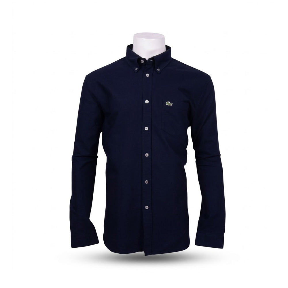 LAC MEN L/S BUTTON DOWN SHIRT 1911F2W NVY L (IR) XL - MamasJan mens wear