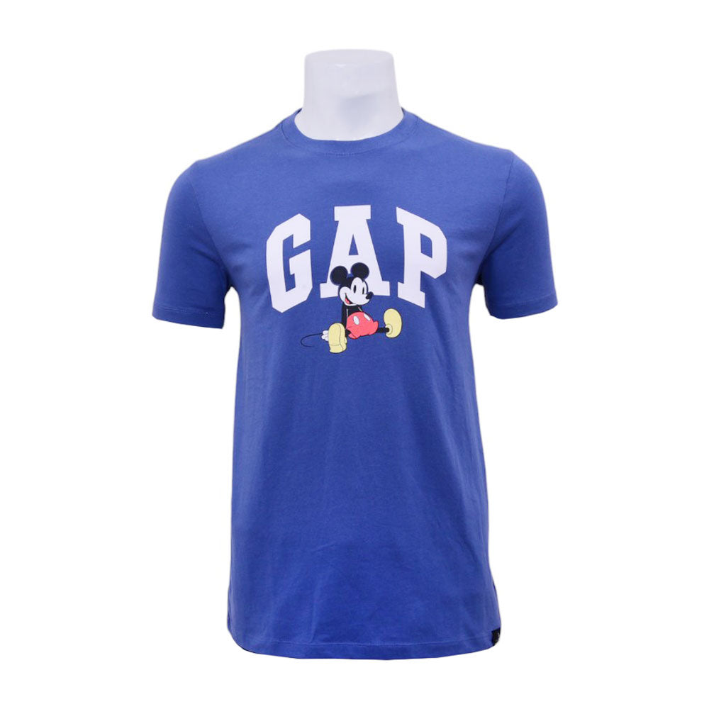 GAP MEN S/S R.NECK SHIRT 626446 BLU L (IRS) XL - MamasJan mens wear