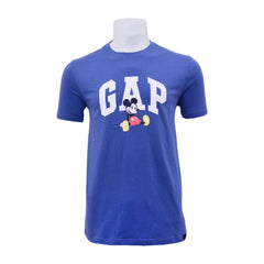 GAP MEN S/S R.NECK SHIRT 626446 BLU L (IRS) XL - MamasJan mens wear