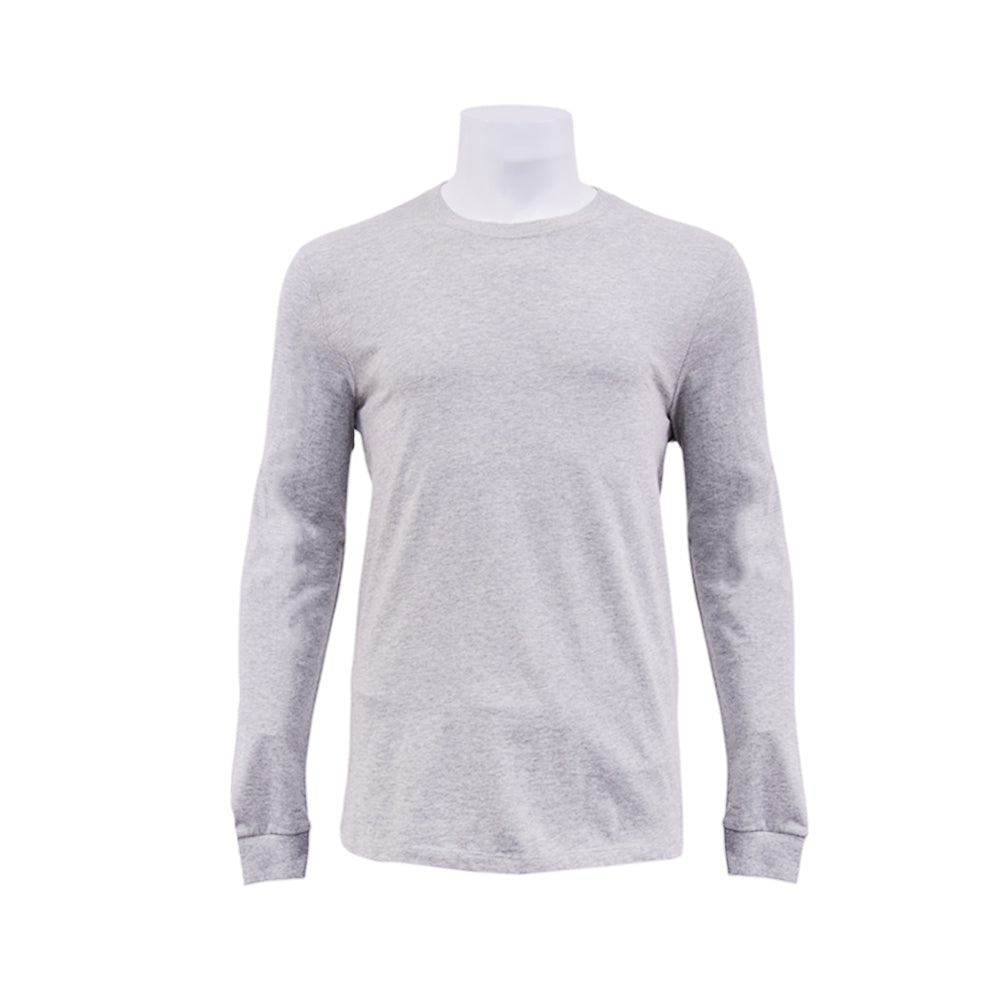 GAP MEN L/S R.NECK SHIRT 526121-061 GRY L (IR) L - MamasJan mens wear