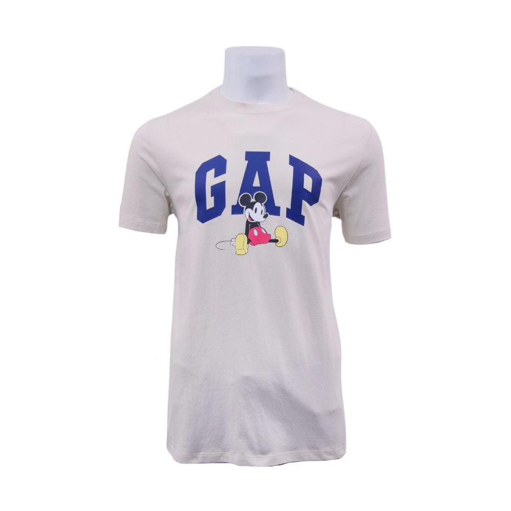 GAP MEN S/S R.NECK SHIRT 626446-041 O-WHT L (IRS) XL - MamasJan mens wear