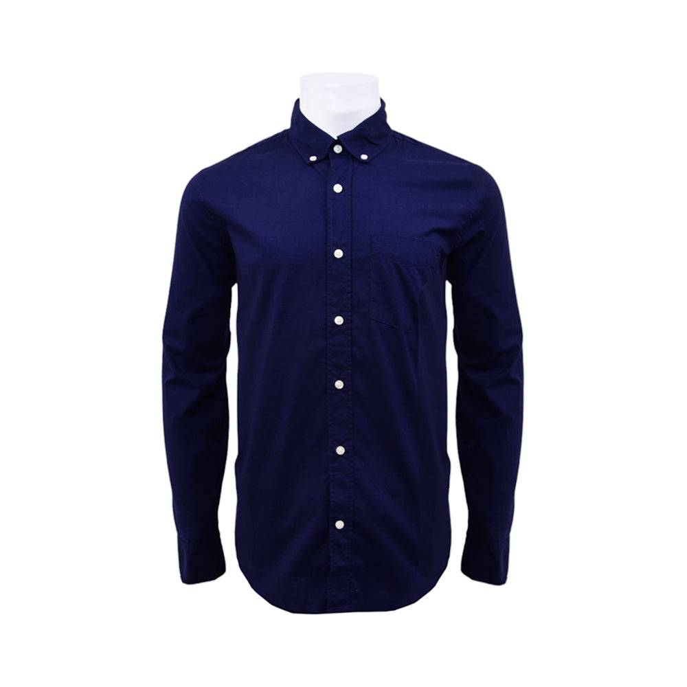 GAP MEN L/S BUTTON DOWN SHIRT 817203-021 NVY L (IR) XL - MamasJan mens wear