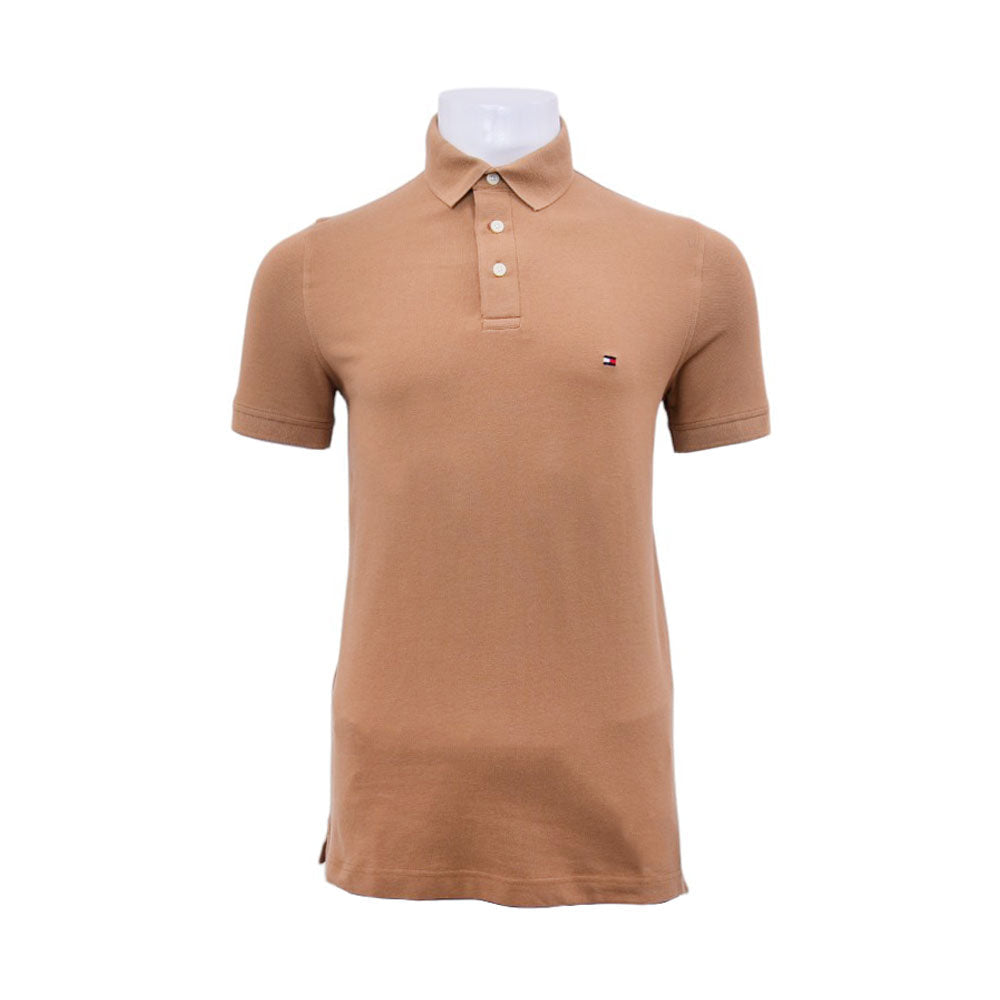 TH MEN S/S POLO SHIRT 78JA598-210 SKN L (IRS) M - MamasJan mens wear