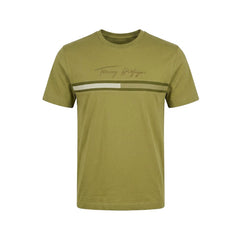 TH MEN S/S R.NECK SHIRT 78JB688-301 GRN M (IRS) Default Title - MamasJan mens wear