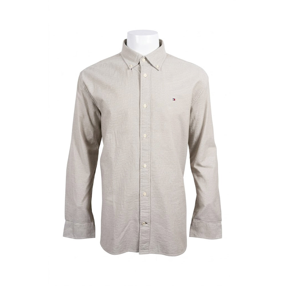 TH MEN L/S BUTTON DOWN SHIRT 78J8433-310 GRN XL (IRS) Default Title - MamasJan mens wear