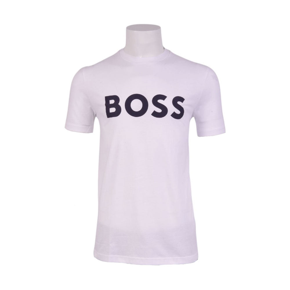 HB MEN S/S R.NECK SHIRT 50481923-100 WHT L (IRS) M - MamasJan mens wear
