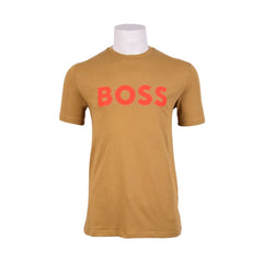 HB MEN S/S R.NECK SHIRT 50481923-261 OLV L (IRS) XL - MamasJan mens wear