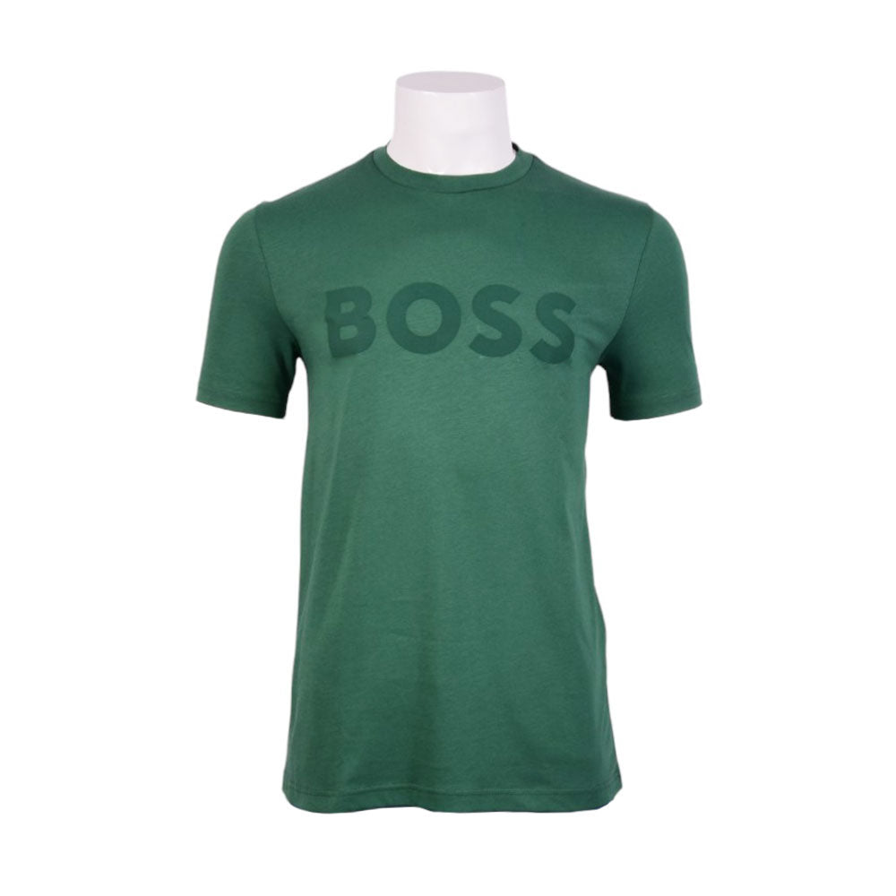 HB MEN S/S R.NECK SHIRT 50481923-343 GRN L (IRS) L - MamasJan mens wear
