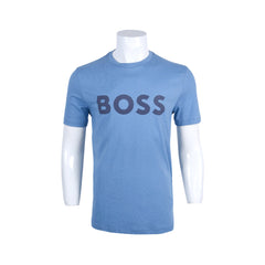 HB MEN S/S R.NECK SHIRT 50481923-459 BLU M (IRS) XL - MamasJan mens wear