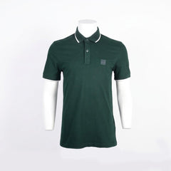 HB MEN S/S POLO SHIRT 50507699-350 D-GRN M (IRS) XL - MamasJan mens wear