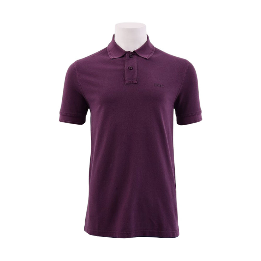 HB MEN S/S POLO SHIRT 50507813-543 PRPL L (IRS) XL - MamasJan mens wear