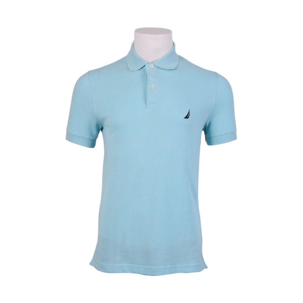 NAUTICA MEN S/S POLO SHIRT KR7211 AQUA L (IRS) XL - MamasJan mens wear