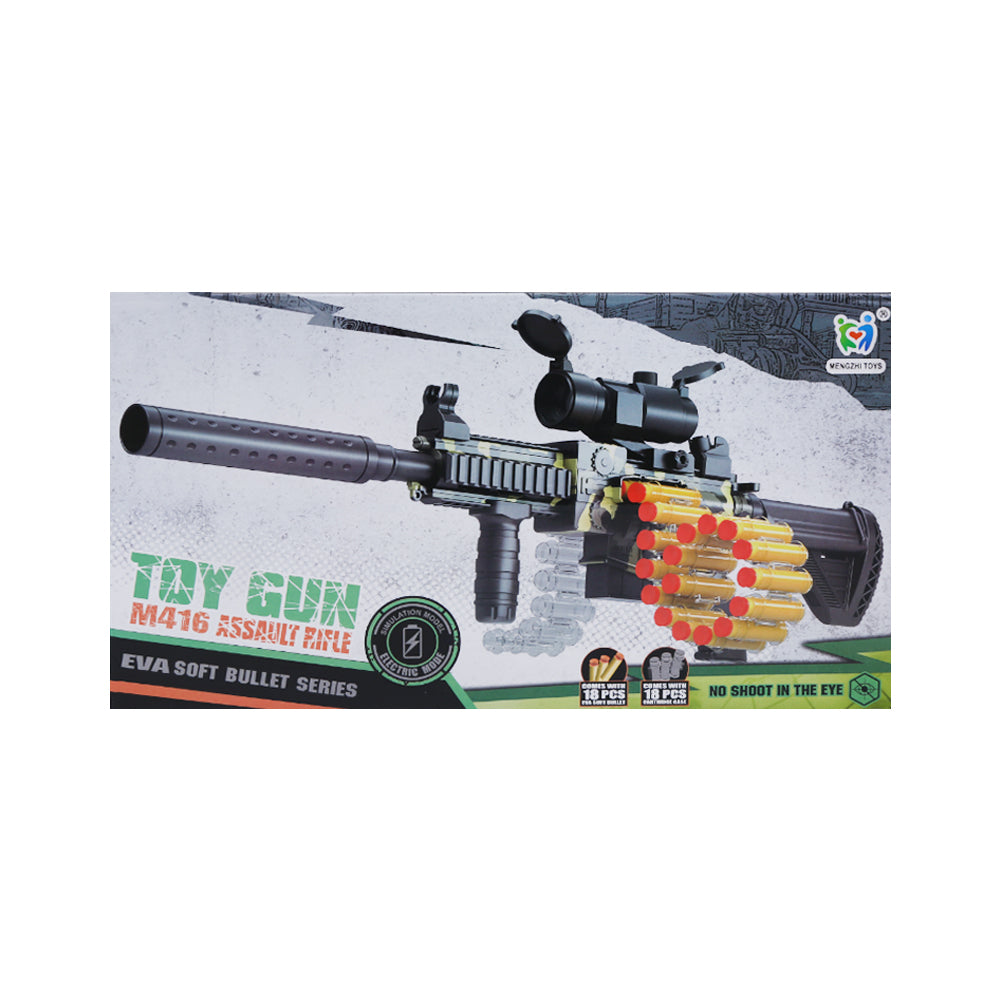801G MUSICAL SOFT BULLET GUN M416 A.I Default Title - MamasJan Toys