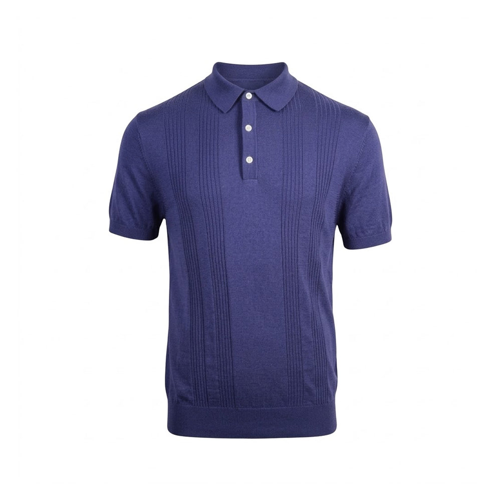 TH MEN S/S POLO SHIRT XM03986-C9T BLU S IRS Default Title - MamasJan mens wear