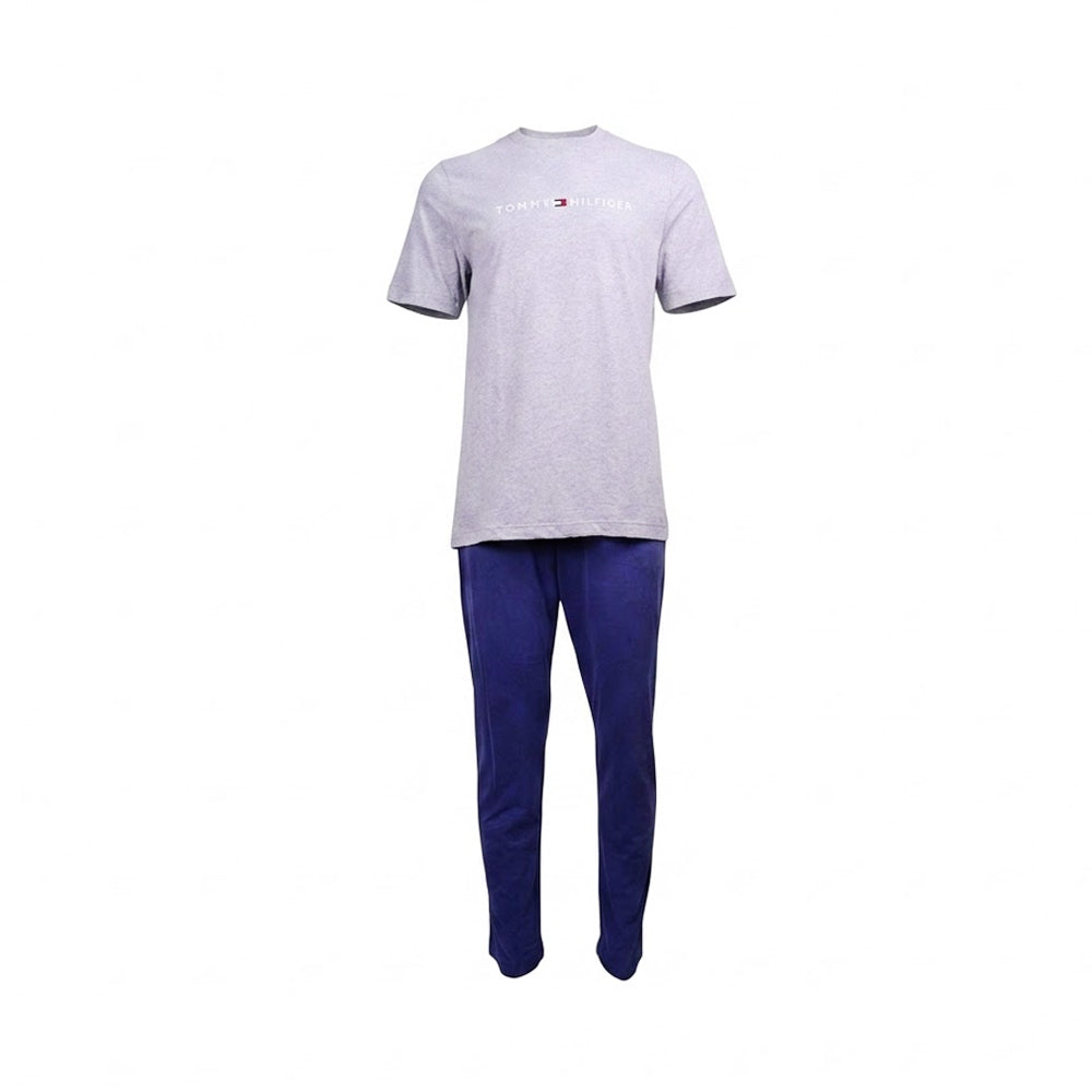 TH MEN NIGHT SUIT 09T4489-U94 GRY/BLU S IR Default Title - MamasJan mens wear