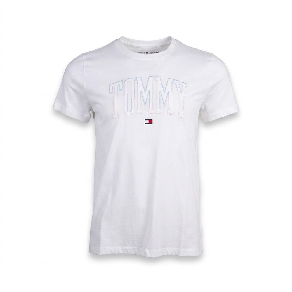 TH WOMEN S/S R.NECK SHIRT XW04779-100 WHT M (IRS) L - MamasJan mens wear