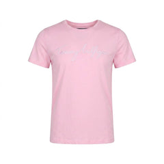 TH WOMEN S/S R.NECK SHIRT 76J5334-650 PNK M (IRS) Default Title - MamasJan mens wear